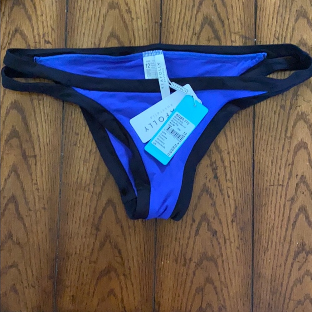 NWT SeaFolly Brazilian cheeky bikini bottom